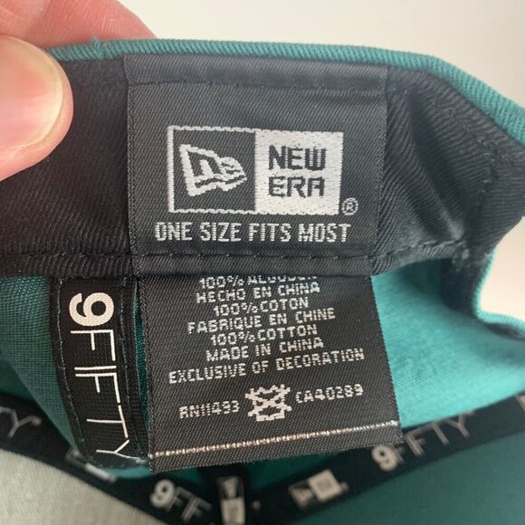 Philadelphia Eagles NFL Green New Era 9Fifty Snapback Hat - Picture 5 of 6